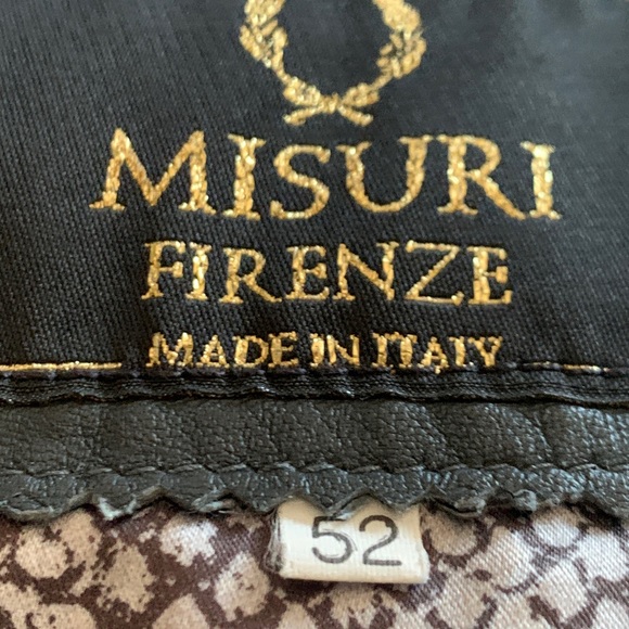 Misuri Firenze Soft Italian Grey Leather Jacket Vintage  Size 52 - Picture 3 of 12